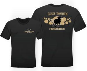 Tshirt noir et or club taurin