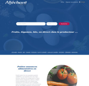 Site maquette web Alléchant