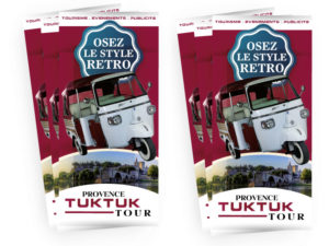 Flyer promotionnel Provence TukTuk Tour
