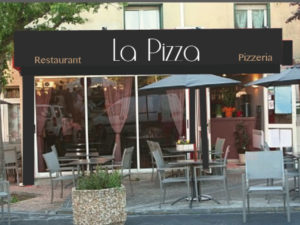 Habillage enseigne restaurant La Pizza