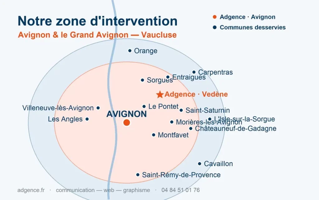 Zone d'intervention - Adgence communication